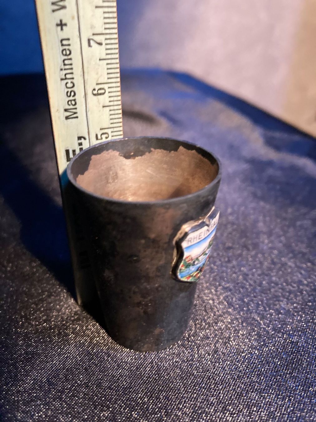Gläser: Souvenirglas Rheinfall Verre souvenir – Gebraucht aus St-Cierges von LeRegain 5