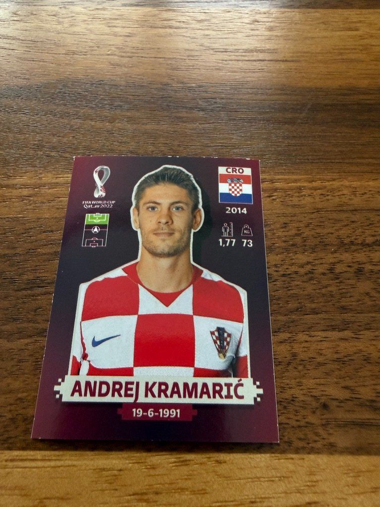 Panini Carte collezionabili: Panini WM Qatar 2022 - CRO18 Andrej Kramaric – Usato da Lyss venduto da Louuurs