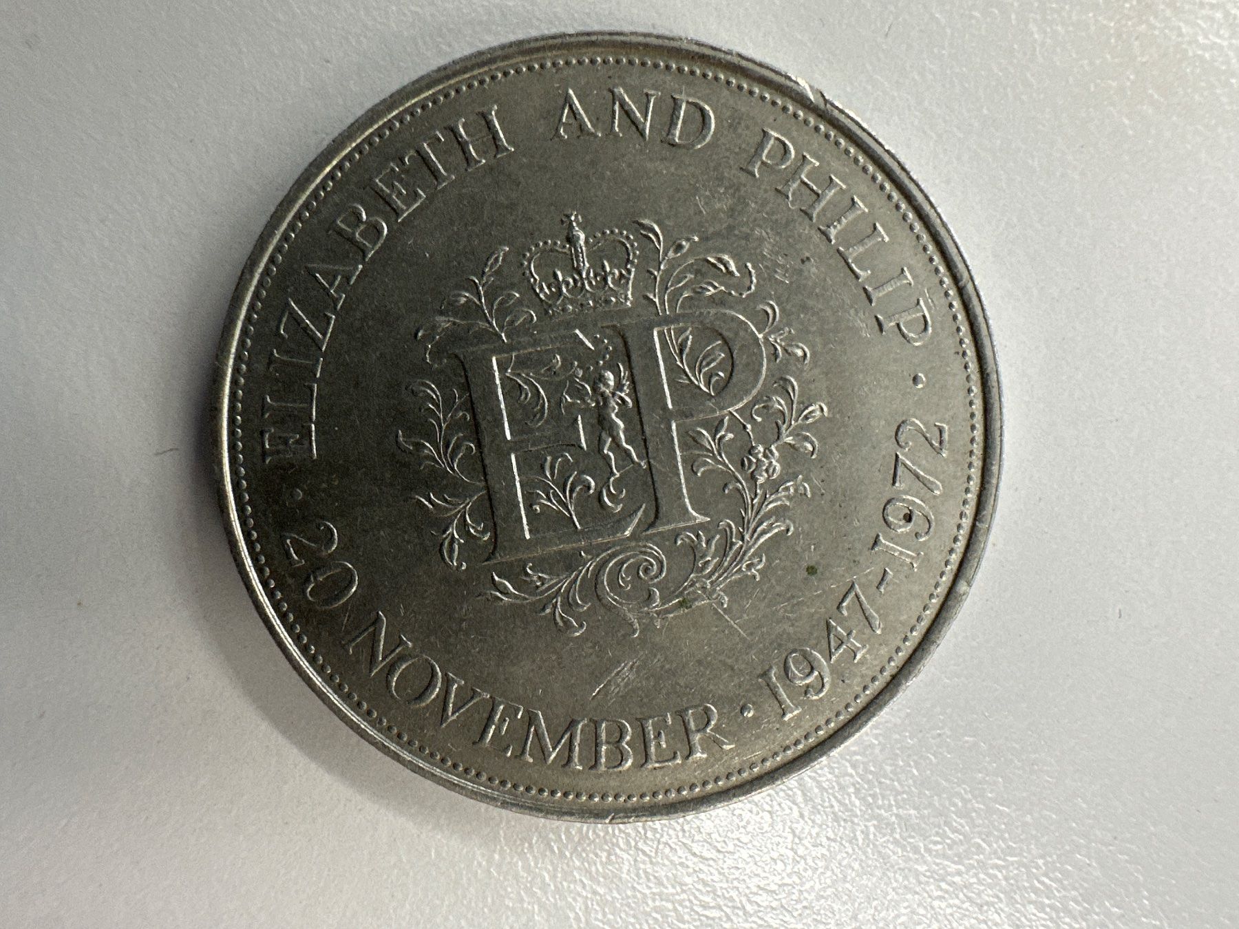 Tutti le monete: 3x 1 Crown, 1x 25 Pence England – Usato da Herisau venduto da herau 7