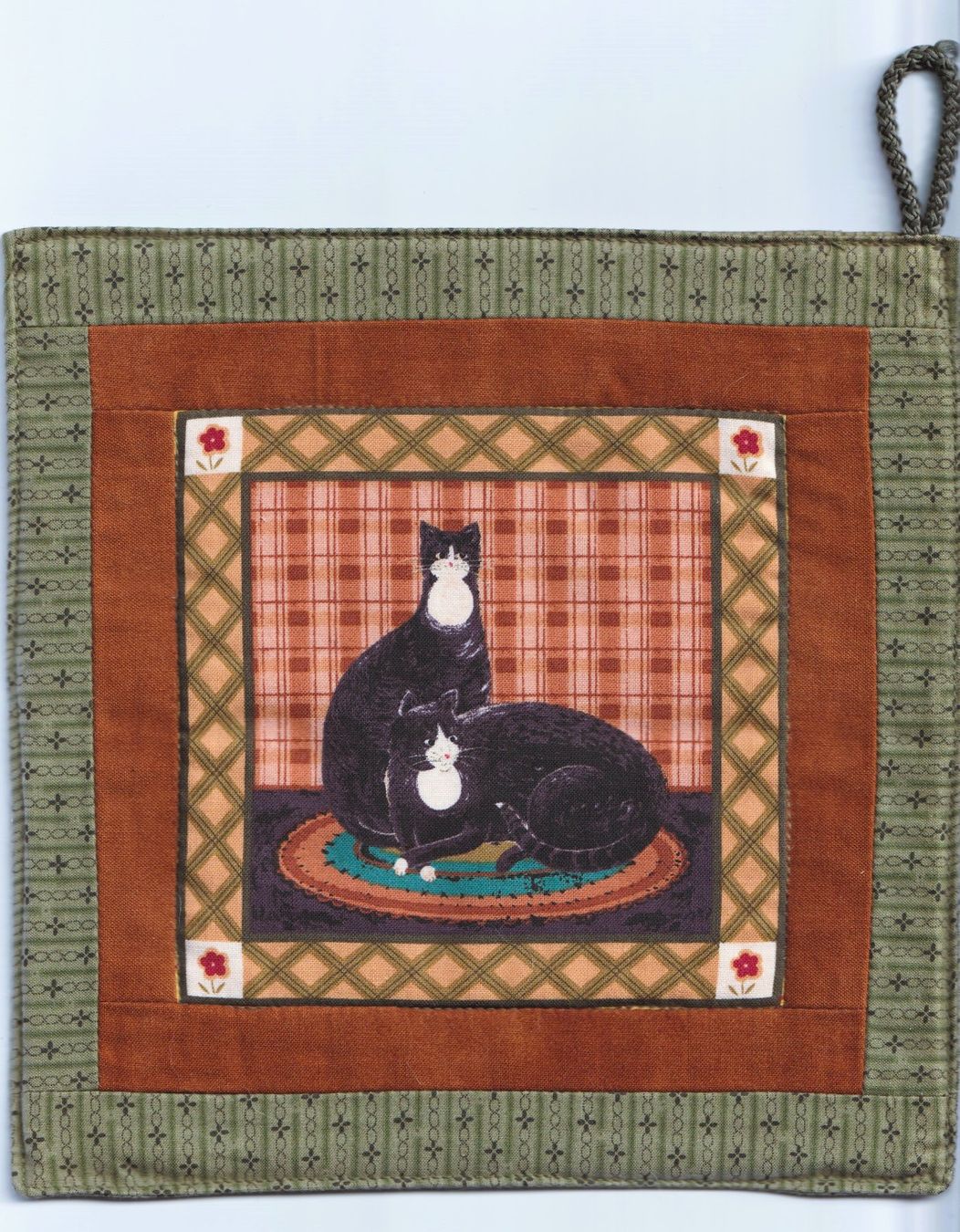 Biancheria da letto: Topflappen mit Katzen, Handarbeit – Nuovo (secondo la descrizione) da Kriens venduto da Kraeutergarten