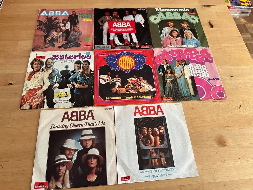 ABBA super rare Single Sammlung Österreich Pressungen Kult (Gebraucht ...