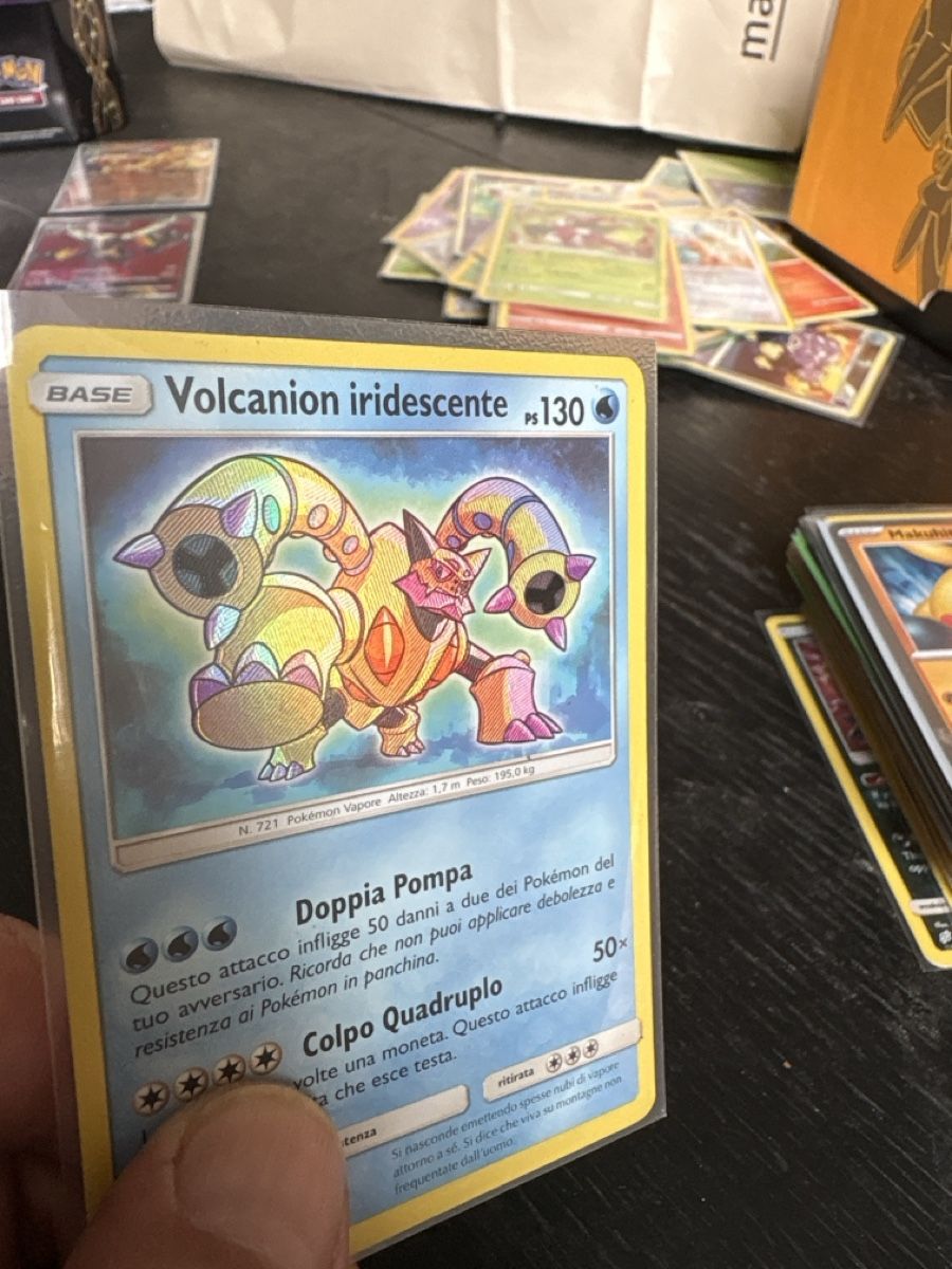 Pokémon Sammelbilder & Trading cards: Shining legends Volcanion Iridescent Card Mint Condition  – Gebraucht aus Davesco-Soragno von luiginix3939 2