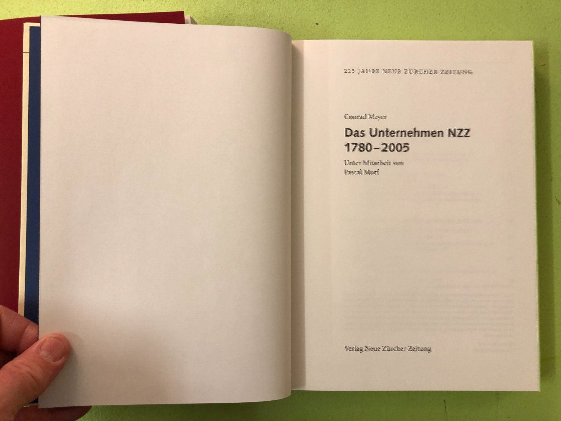 Libri: Maissen / Meyer: NZZ 1780 - 2005, 2 Bde. – Usato da Zürich venduto da allp 5