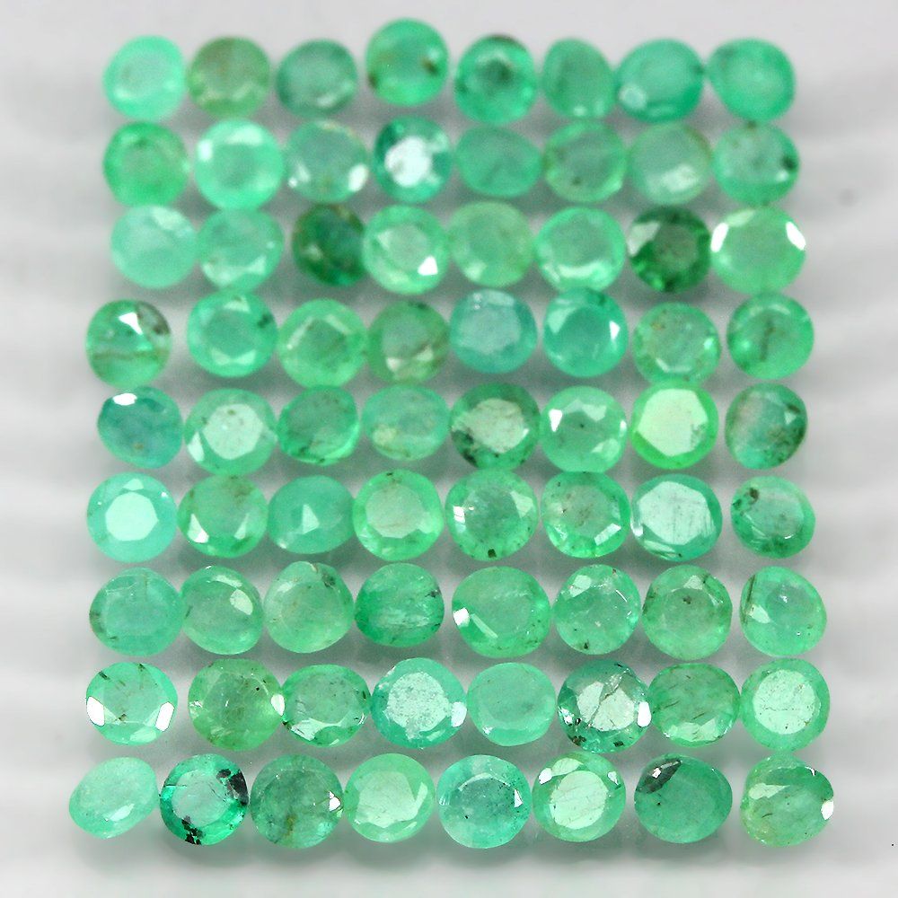 Pietre preziose: Smaragd Rund 1.60ct 19stk Lot – Nuovo e nell'imballaggio originale da zuerich venduto da Jewlsdesign