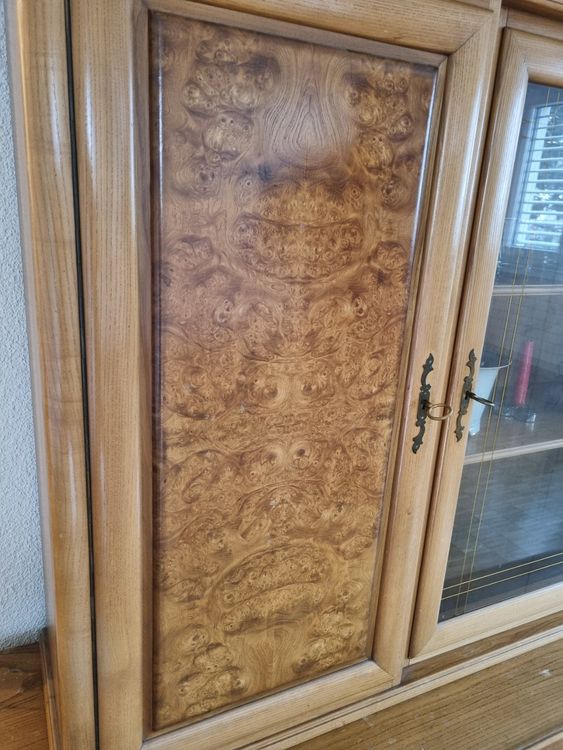 Antikes Buffet mit Vitrine, 4 Schubladen, 2 Kästchen 4