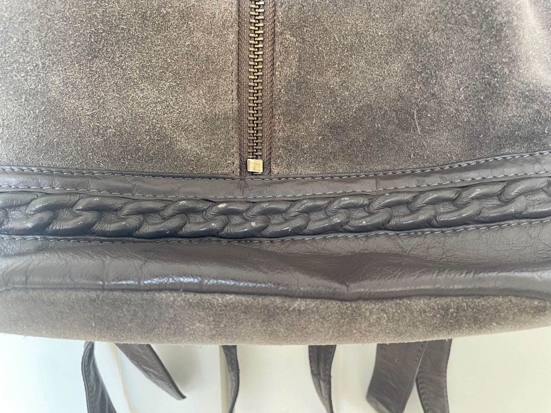 Rucksäcke: Sac à dos Topshop Real Leather en daim – Gebraucht aus Geneve von Margot_22 3