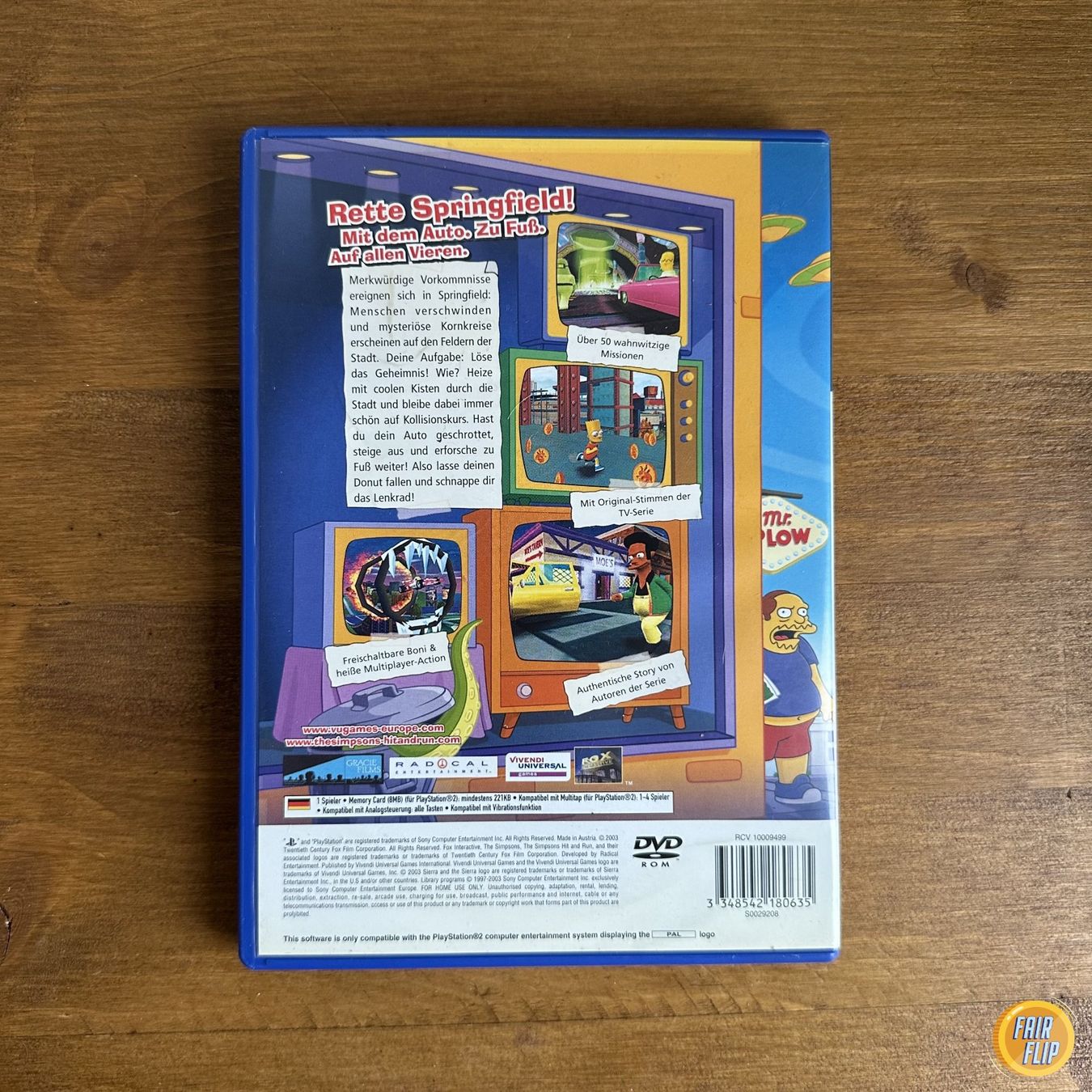 Spiele: PS2 The Simpsons Hit & Run – Gebraucht aus Luzern von fairflip 2