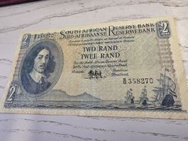 2 Rand Südafrikanische Reserve Bank Banknote guter Zustand