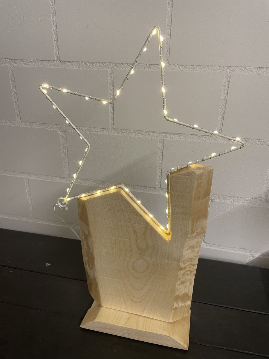 Tutte le decorazioni: Holzstern mit Lichterkette DIY – Nuovo (secondo la descrizione) da Kottwil venduto da Mario_19 2