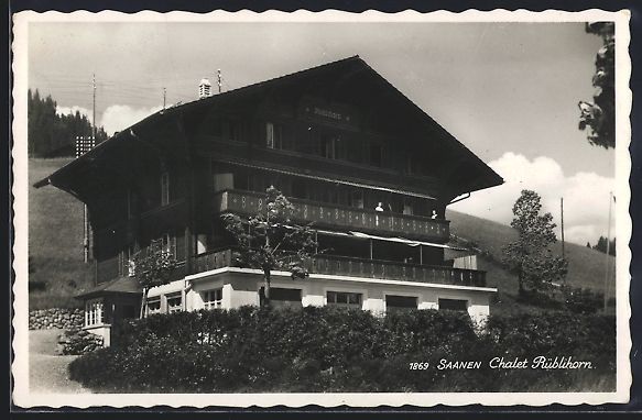 Ansichtskarten: AK Saanen, Chalet Rüblihorn – Gebraucht aus Berlin von bartko-reher