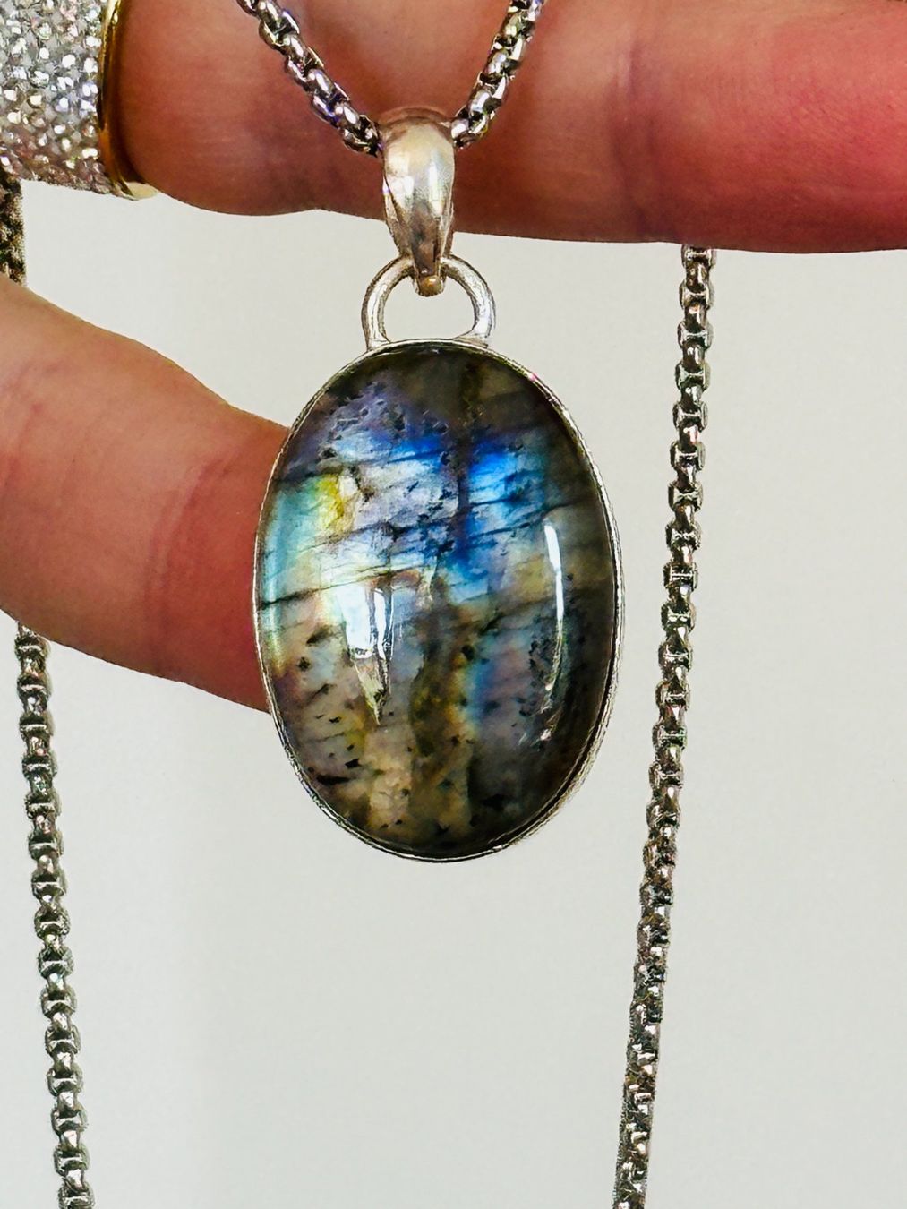 Catenine: Labradorite Gemstone Handmade Jewelry necklace – Nuovo e nell'imballaggio originale da Genève venduto da AGBERG 6