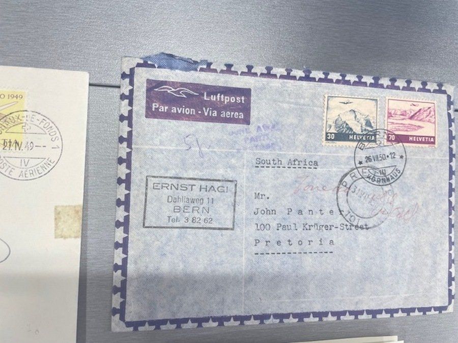 Tutti i francobolli: Lot 12 Flugpostbelege ab 1929 – Usato da Sirnach venduto da Melisangi 7