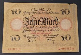 10 MARK / DRESDEN 1918