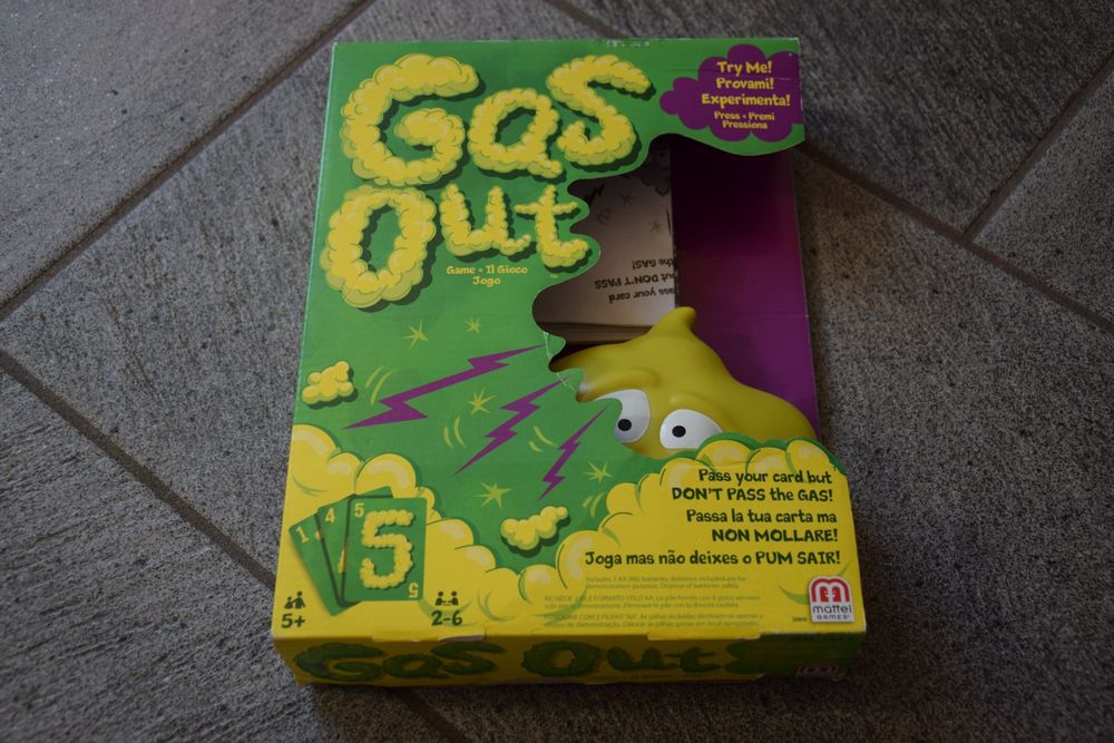(Mister Out 5+ | Kaufen auf Ricardo Pups) Gas Mattel Spiel