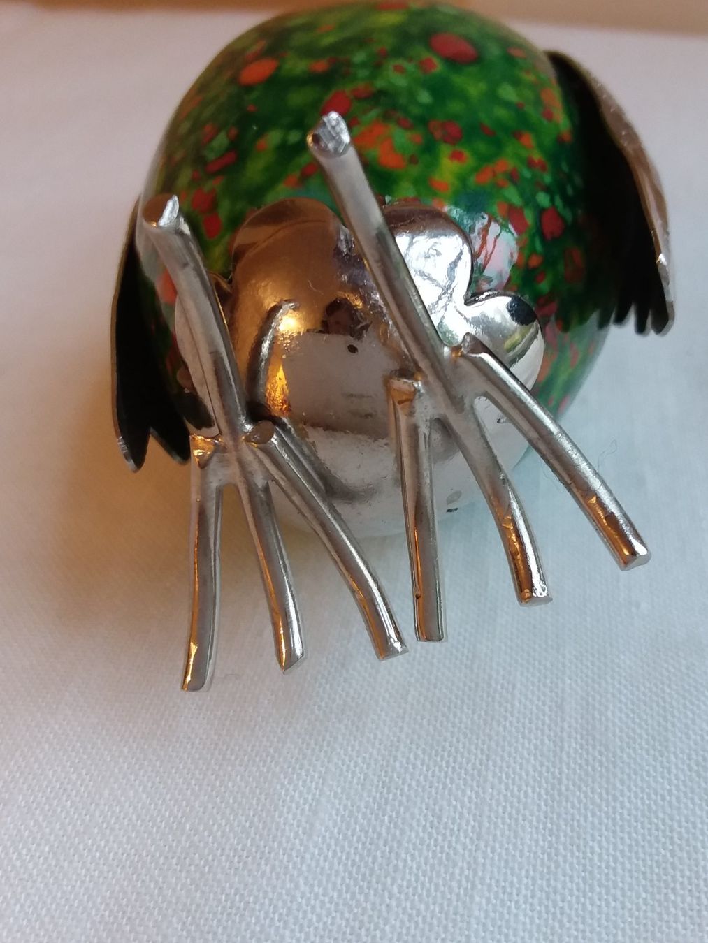 Statuette: Vintage wunderschöne Zink Keramik EULE – Usato da Zürich venduto da Aleick 6