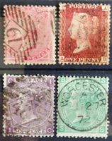 GB / UK 1857–1874: 6 Stamps Q Victoria, O