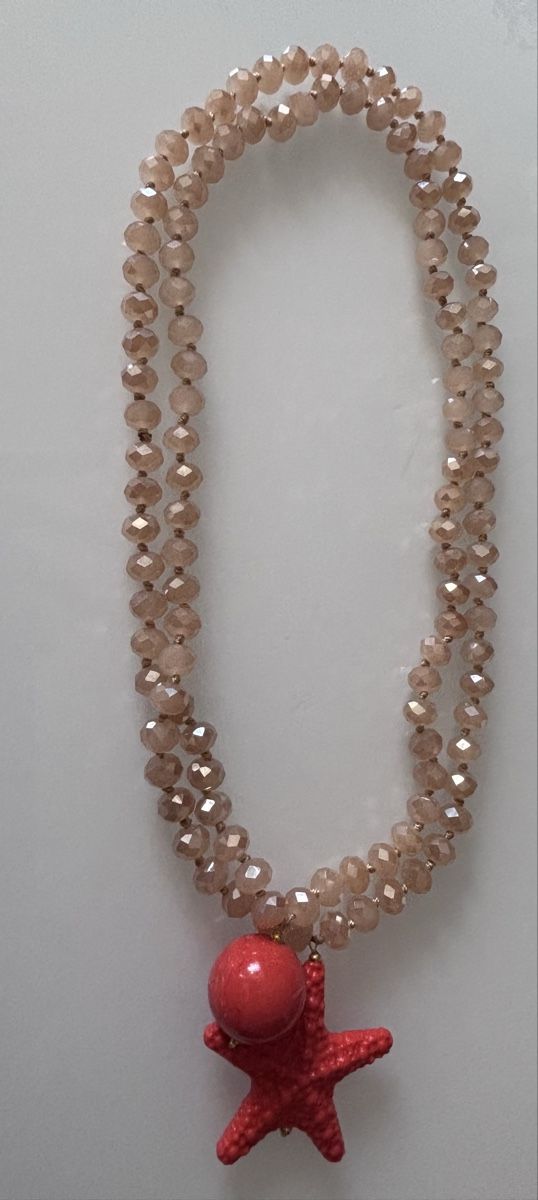 Catenine: Halskette Seestern & Kugel orange NEU  => Ab 15.- – Nuovo e nell'imballaggio originale da Basel venduto da Seele7