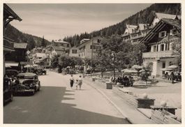 Champéry VS Dorfstrasse Hotels Oldtimer Autos 1951 G