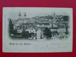 1898: Bahnpost von ST.GALLEN nach STUTTGART, saubere KARTE!