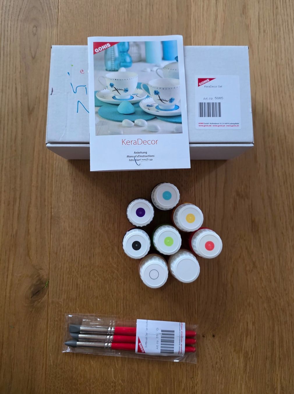 Gonis Bastelsets: GONIS KeraDecor Set inkl. SoftBrush 3er-Set & Anleitung – Neu (gemäss Beschreibung) aus Richterswil von Rem2011 1