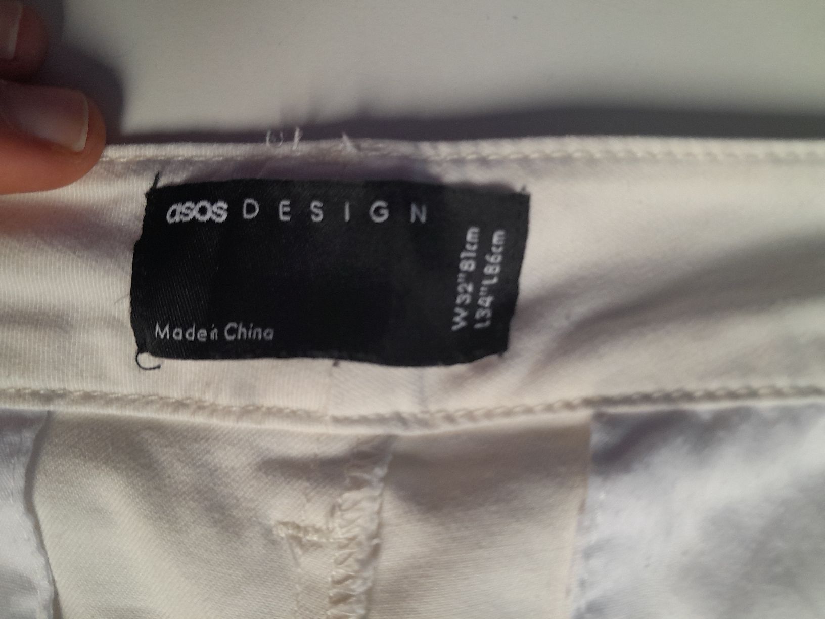Asos Pantalons: pantalon blanc asos taille W 32 L 32 – D'occasion à Genève par ang_fd8z 3