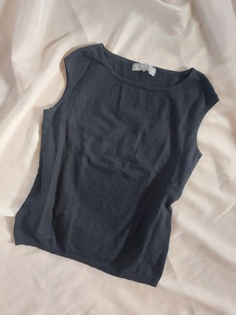 Top vintage coton & cachemire - T. M/L