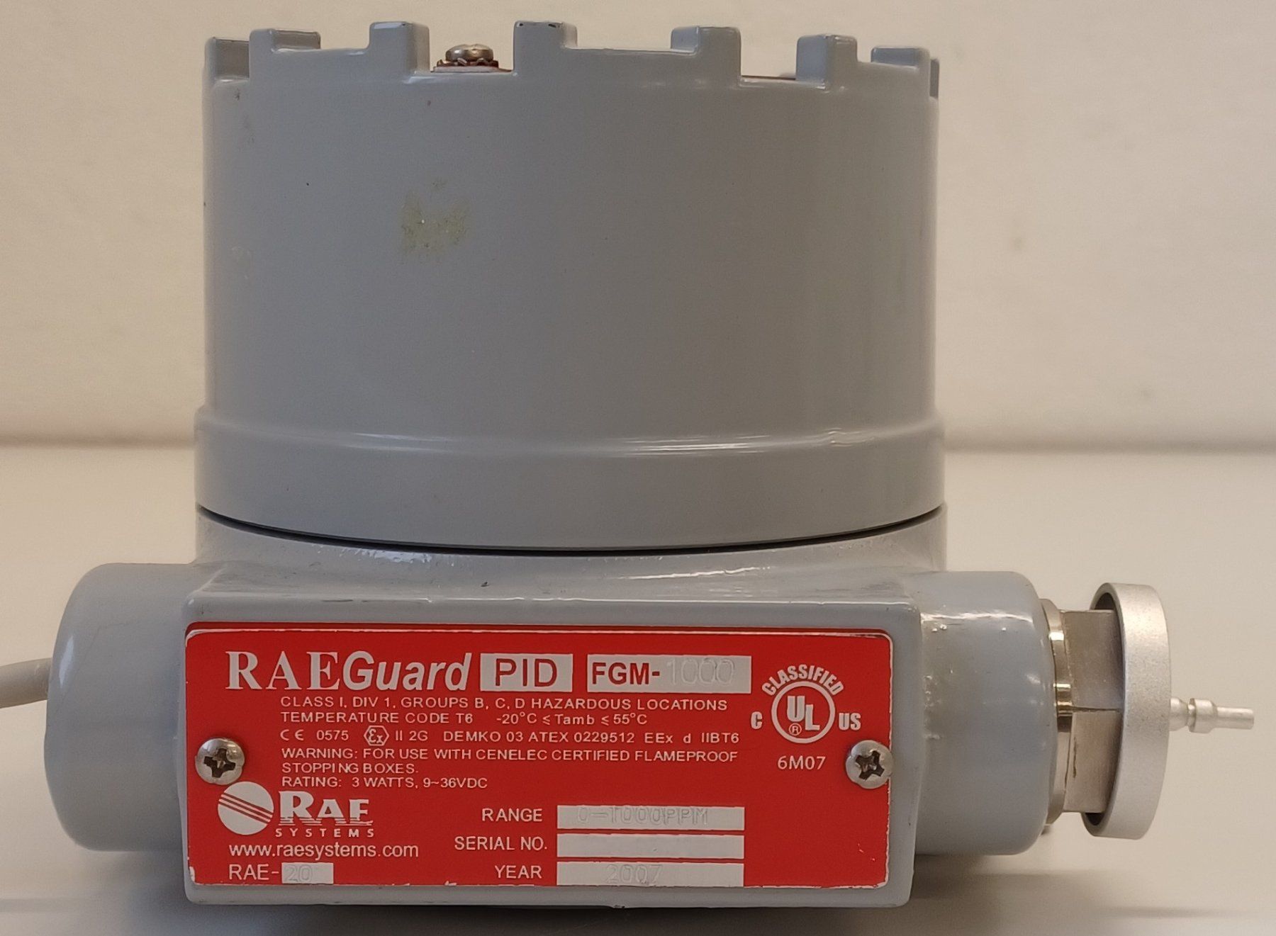 RAE Systems RAEGuard PID FGM-1000 Photoionization Detector (Defekt) in ...