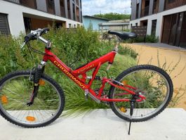 Vélo tout terrain rouge Crosswave FS2500 occasion