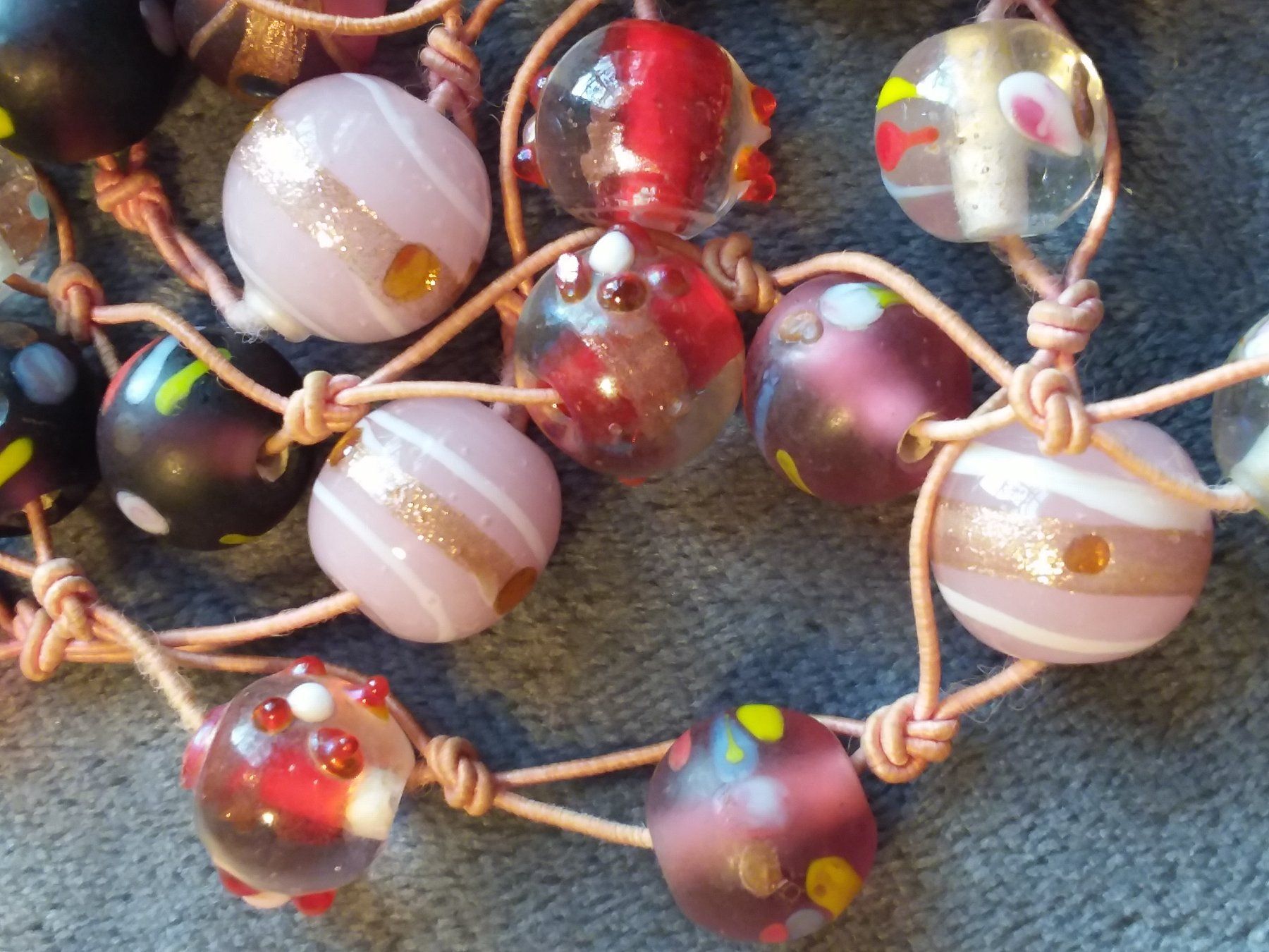 Murano Catenine: Halskette mit handmade wertvollen Glasperlen Murano – Usato da Zürich venduto da SciTec 1