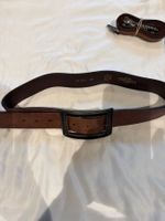 Gürtel VITTOZZI Leder braun Grösse 85 ART 725/85