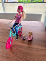 Barbie Fahrrad mit Hunden und Anhänger