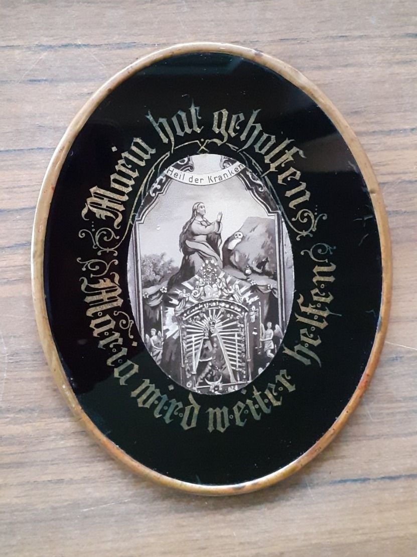 Dipinti: Klosterarbeit Mariahilf Hinterglas antik – Usato da Mörschwil venduto da antiksalon 1