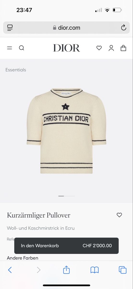 Dior Pullover & Sweatshirts: Dior – Gebraucht aus Reinach AG von MineD 2