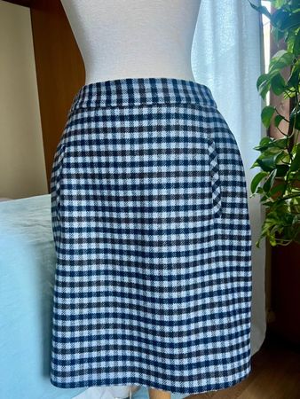 WINDSOR Rock Kariert schwarz, weiss, blau NEUWERTIG!