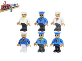 6 FIGUREN FAHRGÄSTE FÜR HOLZEISENBAHNEN
