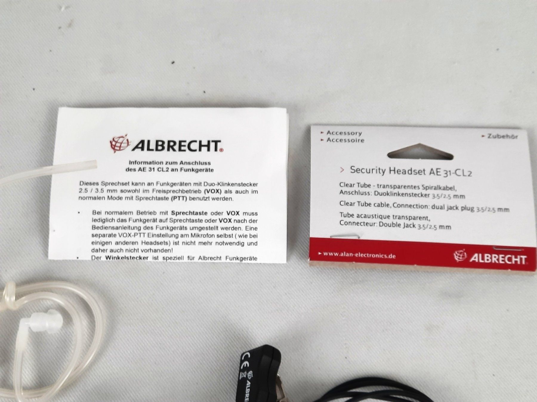 Funktechnik: ALBRECHT AE 31 CL2 Security Headset – Neu (gemäss Beschreibung) aus Beinwil am See von Restwert_Beinwil 1