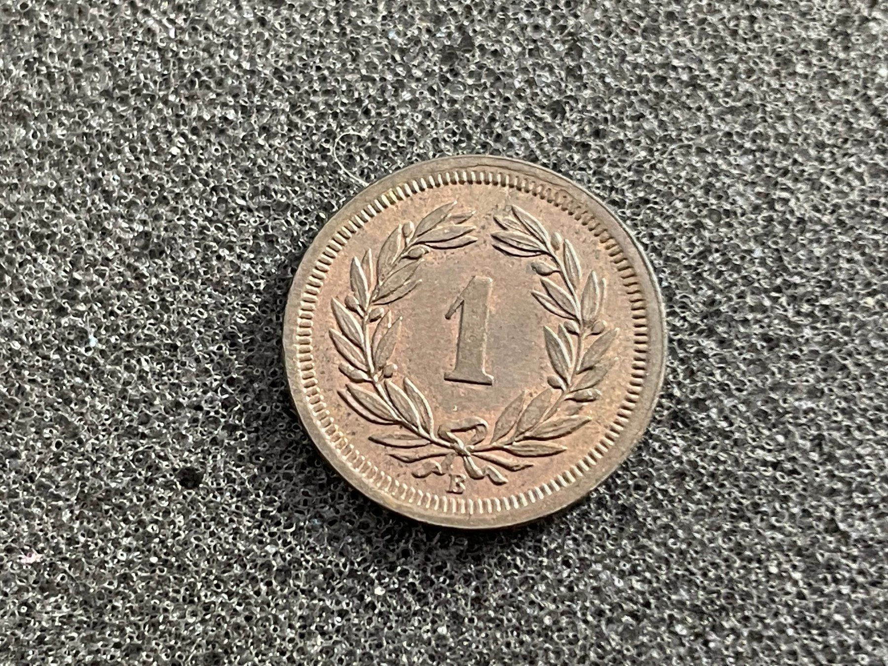 Tutti le monete: 1 Rappen 1877 -unc – Usato da Reitnau venduto da tb-muenzen 3