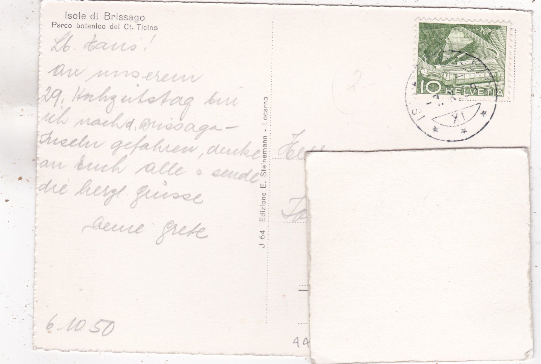 Cartoline postali: Isole di Brissago – Usato da Herisau venduto da Lisegrat2008 1