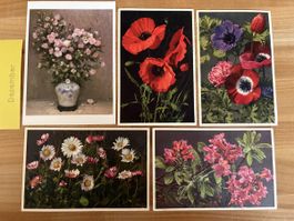 AK mit Blumen Motiv