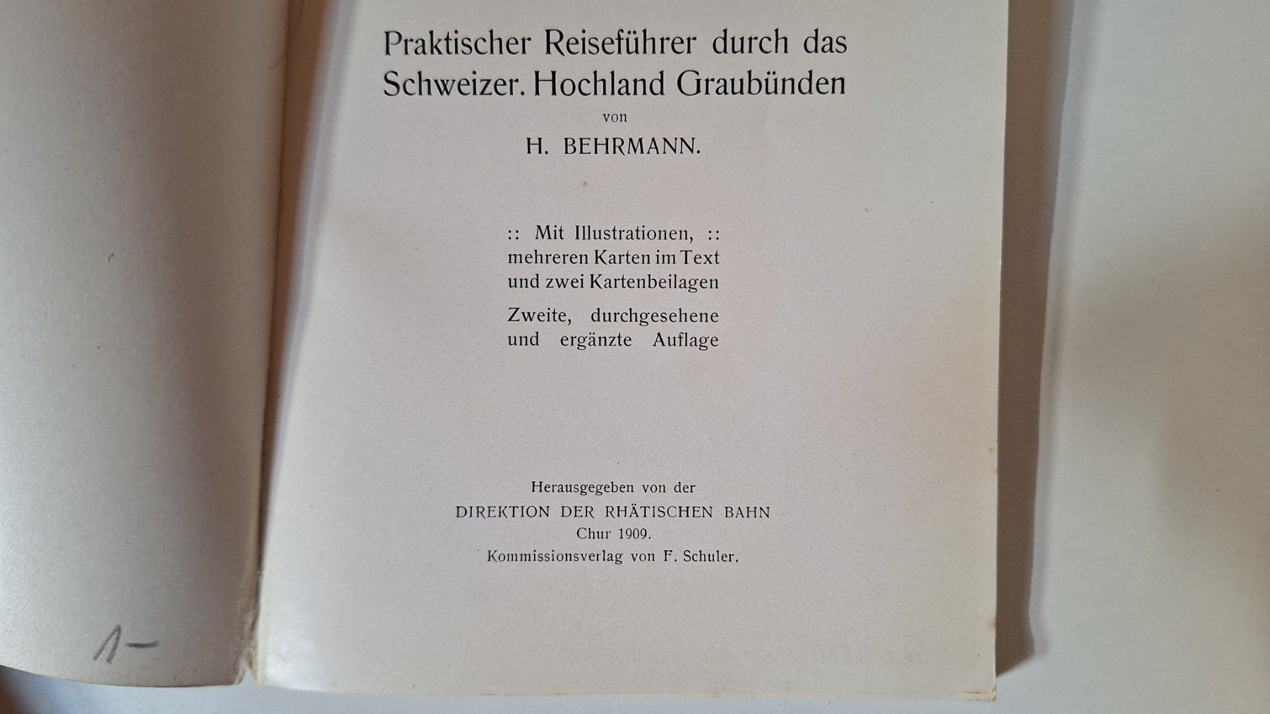 Bücher: Handbuch und zwei Karten der Rhätischen Bahn – Gebraucht aus Haslen AI von JEPIZU 2