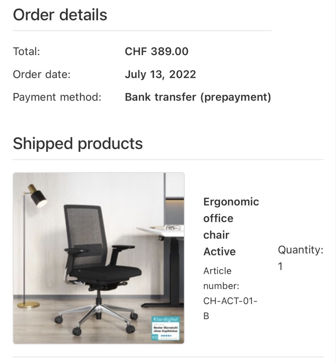 Sedie: Ergonomischer Bürostuhl Ofinto – Nuovo (secondo la descrizione) da Zürich venduto da dav_yb9q 3