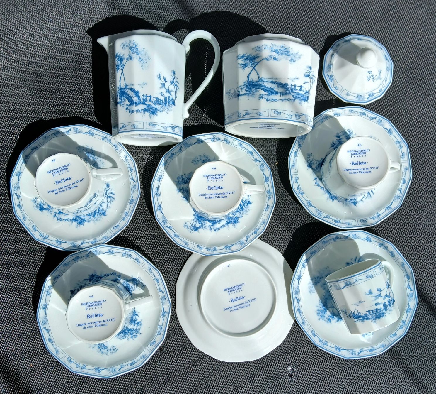 Bernardaud Set di piatti: Bernardaud Limoges Kaffeeservice "Reflets", Top Zustand! – Usato da Frasnacht venduto da ale_g288 4