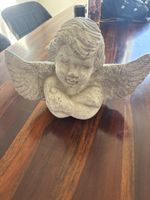 Deko Engel Figur Betonoptik antik grau guter Zustand