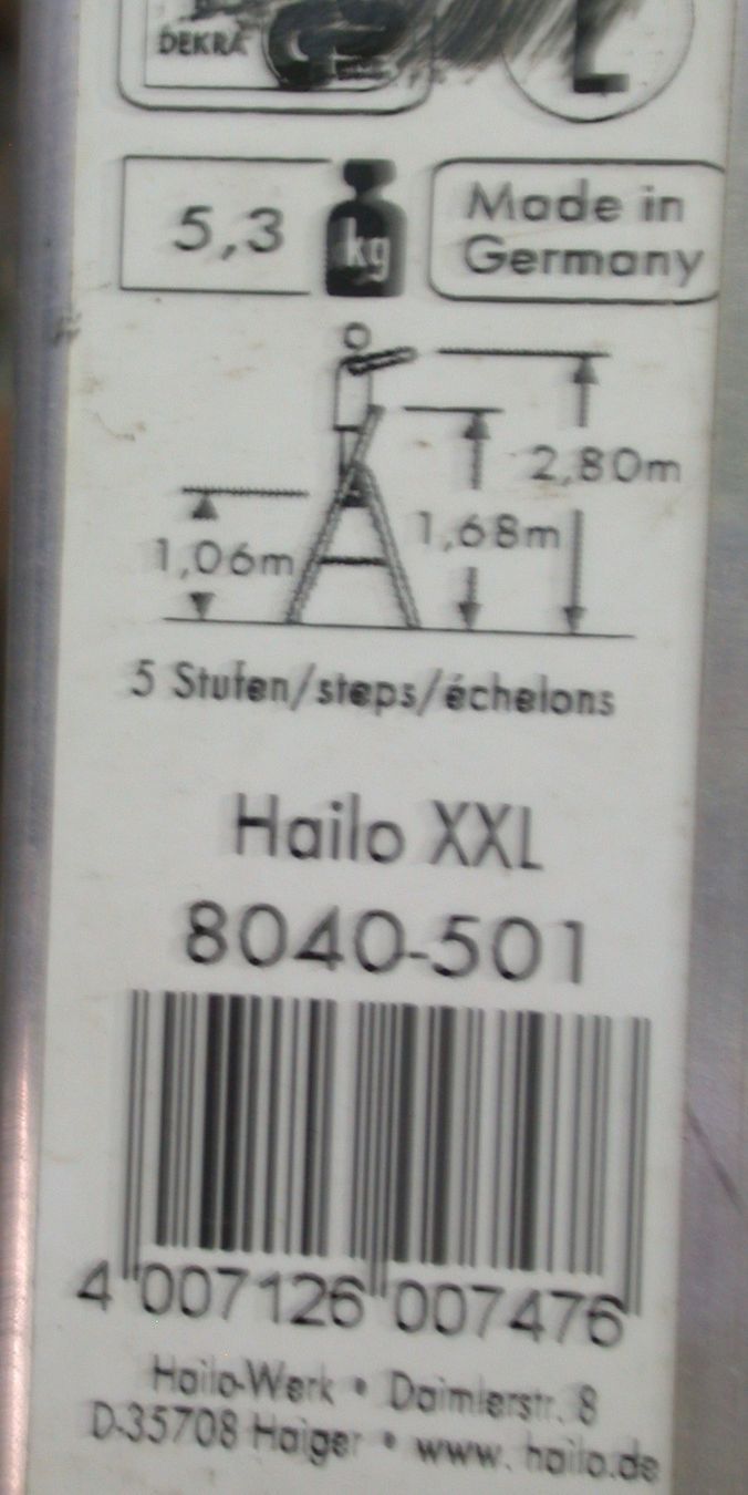Hailo Leitern: Hailo  840-501Leiter 5 Sprossen – Gebraucht aus Lengnau AG von imf_s96l 2