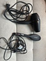 GHD hair dryer and glide brush set