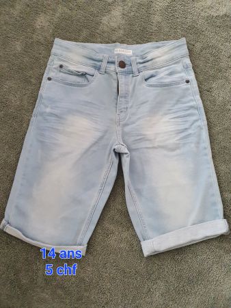 3 SHORTS garçon 12/14 ans comme neuf
