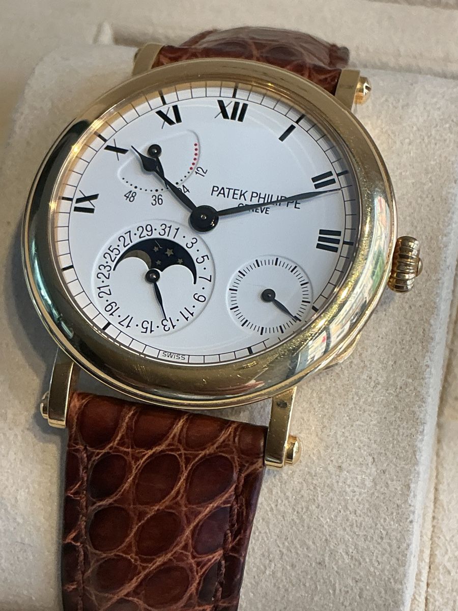 Patek Philippe Orologi: Patek Philippe Calatrava Complications Ref. 5054J Fullset – Usato da Zürich venduto da watchdealer-24