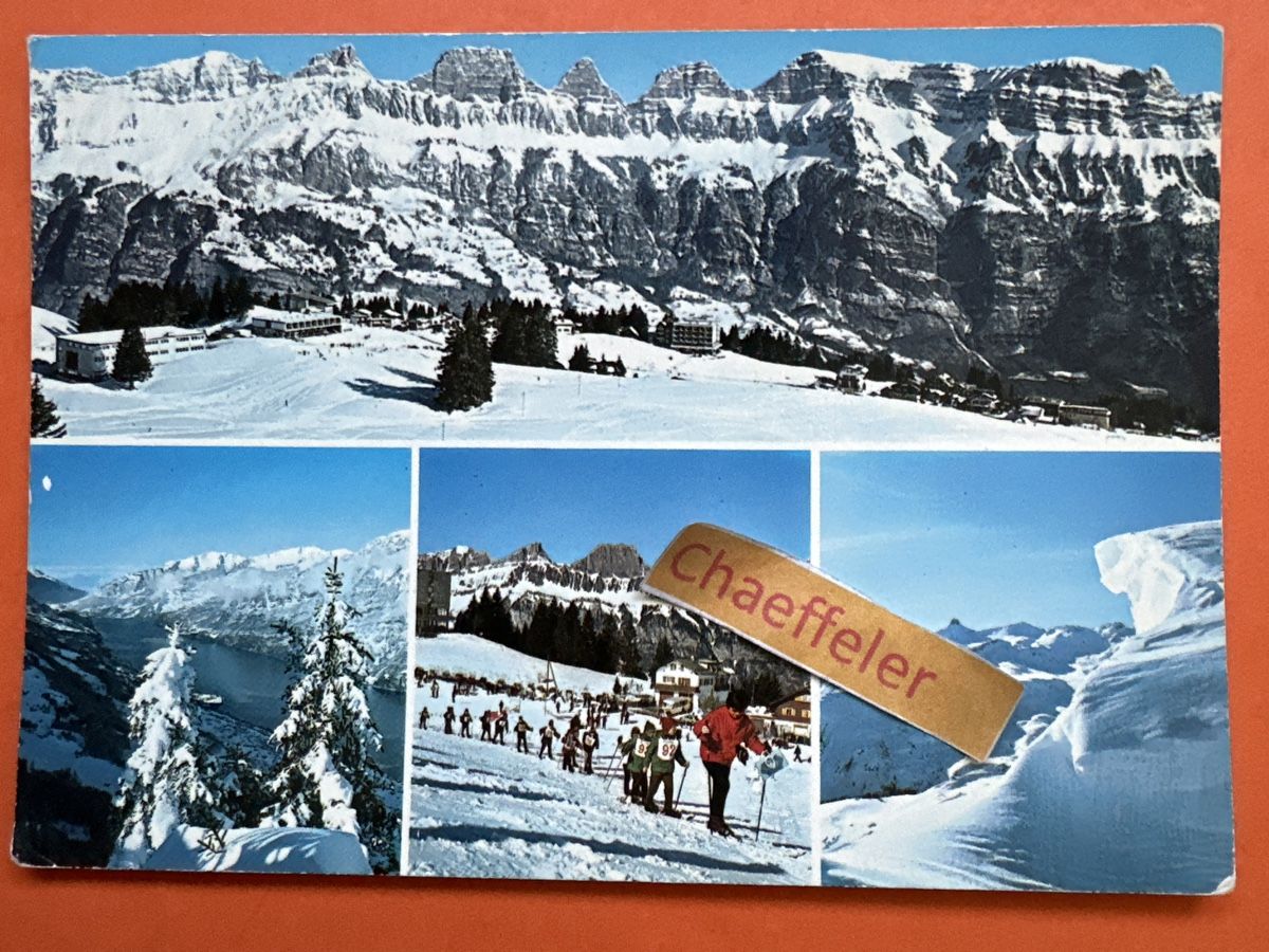 Cartoline postali: 1969 Flumserberge, Tannenbodenalp – Usato da Zürich venduto da Chaeffeler