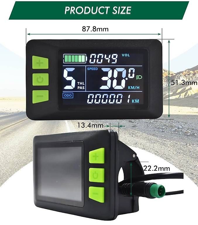Placchette & Badge: Velo Display LCD 5 Pin – Usato da Stäfa venduto da alexkraljevo