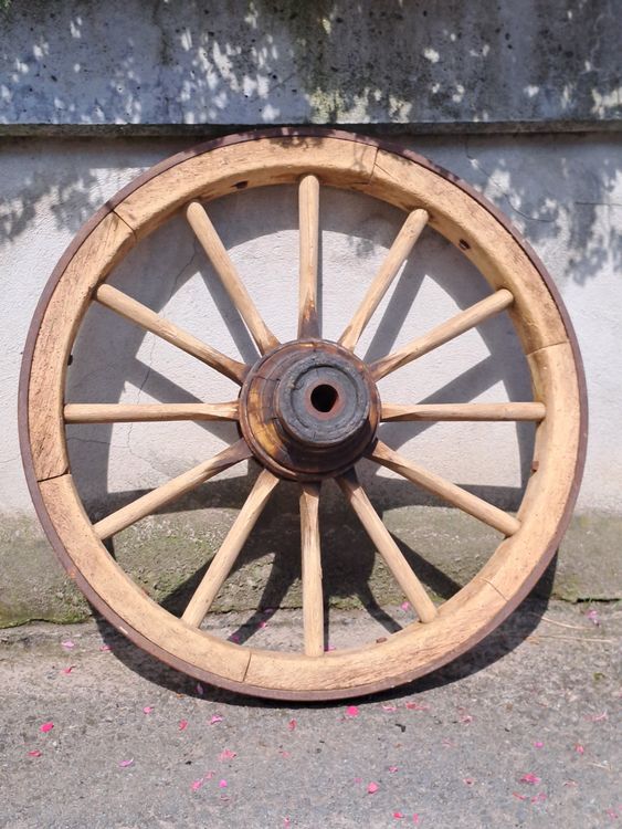 Altes Wagenrad Deko Garten Holzrad Kaufen auf Ricardo